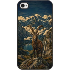 iPhone 4/4s Case Hülle - Linocut Steinbock
