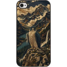 iPhone 4/4s Case Hülle - Linocut Wanderfalke