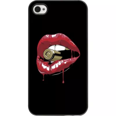 Hülle iPhone 4/4s - Lips bullet
