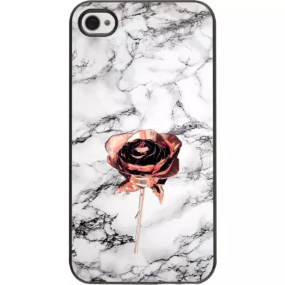 Hülle iPhone 4/4s - Marble Rose Gold