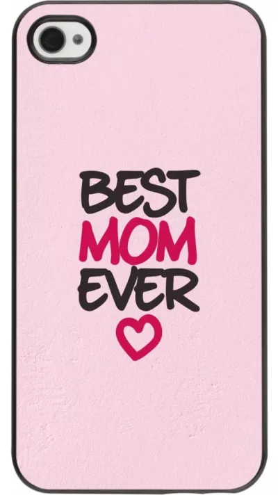 iPhone 4/4s Case Hülle - Mom 2023 best Mom ever pink