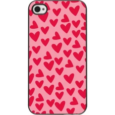 Coque iPhone 4/4s - Mom 2024 petits coeurs