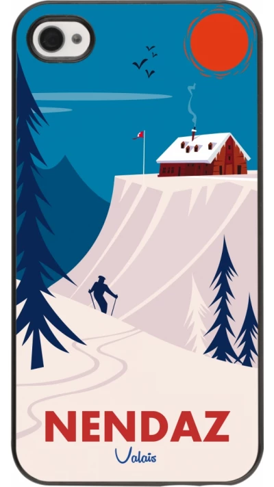 iPhone 4/4s Case Hülle - Nendaz Cabane Ski