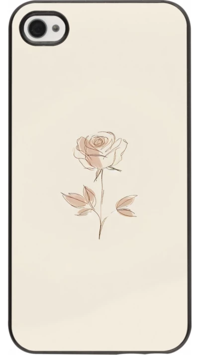 iPhone 4/4s Case Hülle - Rosa Sand Minimalistisch