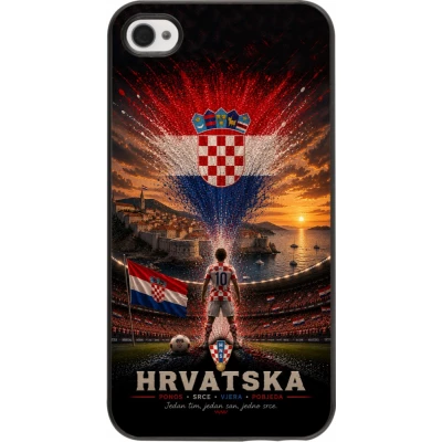 Coque iPhone 4/4s - Football Croatie splash 2026