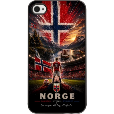 Coque iPhone 4/4s - Football Norvège splash 2026