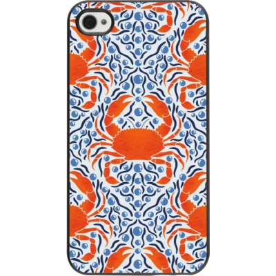 Coque iPhone 4/4s - Crabs and pearls Summer 2026