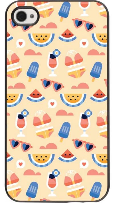 iPhone 4/4s Case Hülle - Pattern Summer 2026