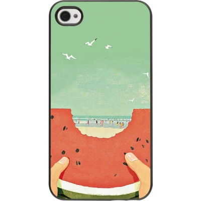 Coque iPhone 4/4s - Views through a watermelon Summer 2026