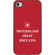 Coque iPhone 4/4s - Switzerland Great Since 1291