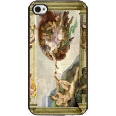 iPhone 4/4s Case Hülle - Kunstbild - Die Erschaffung Adams - Michelangelo