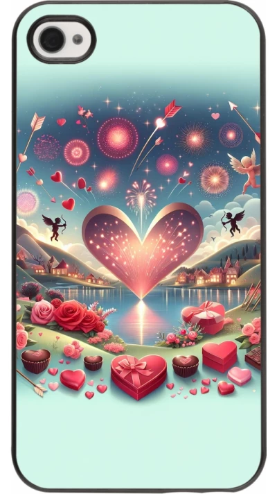 iPhone 4/4s Case Hülle - Valentin 2025 Schick
