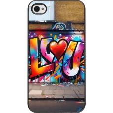 iPhone 4/4s Case Hülle - Valentin 2025 Liebe U Tag