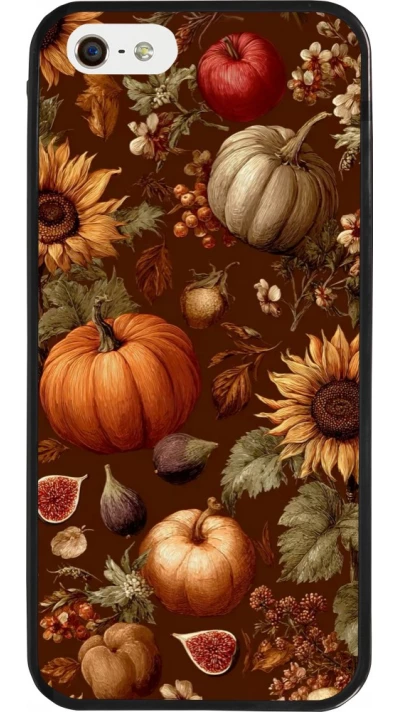 Coque iPhone 5/5s / SE (2016) - Silicone rigide noir Autumn 26 Autumn still life