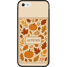Coque iPhone 5/5s / SE (2016) - Silicone rigide noir Autumn 26 Hello autumn