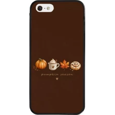 Coque iPhone 5/5s / SE (2016) - Silicone rigide noir Autumn 26 Pumpkin season