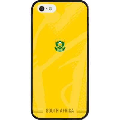 iPhone 5/5s / SE (2016) Case Hülle - Silikon schwarz Südafrika 2026 personalisierbares Fussballtrikot