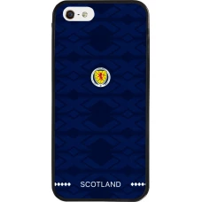 Coque iPhone 5/5s / SE (2016) - Silicone rigide noir Maillot de football Ecosse 2026 personnalisable
