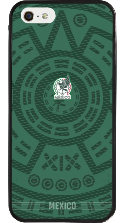 iPhone 5/5s / SE (2016) Case Hülle - Silikon schwarz Mexiko 2026 personalisierbares Fussballtrikot