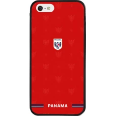 iPhone 5/5s / SE (2016) Case Hülle - Silikon schwarz Panama 2026 personalisierbares Fussballtrikot