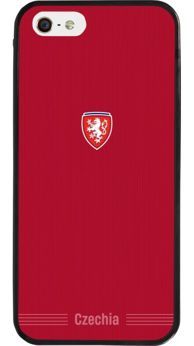 iPhone 5/5s / SE (2016) Case Hülle - Silikon schwarz Tschechische Republik 2026 personalisierbares Fussballtrikot