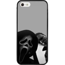 Coque iPhone 5/5s / SE (2016) - Silicone rigide noir Halloween 2026 Scream and Michael Myers