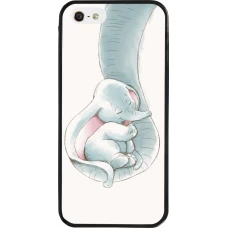 Coque iPhone 5/5s / SE (2016) - Silicone rigide noir Mom 1903