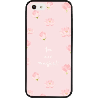 Coque iPhone 5/5s / SE (2016) - Silicone rigide noir Mom 2023 your are magical