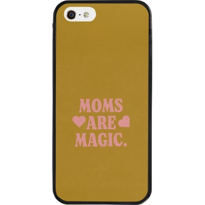 iPhone 5/5s / SE (2016) Case Hülle - Silikon schwarz Mom 2026 Are Magic