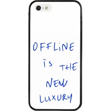 iPhone 5/5s / SE (2016) Case Hülle - Silikon schwarz Offline is the new luxury
