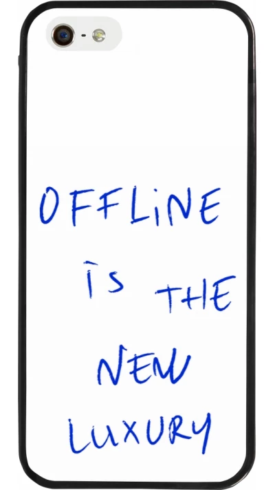 Coque iPhone 5/5s / SE (2016) - Silicone rigide noir Offline is the new luxury