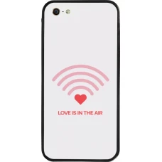 iPhone 5/5s / SE (2016) Case Hülle - Silikon schwarz Saint Valentines Day 26 Love is in the air
