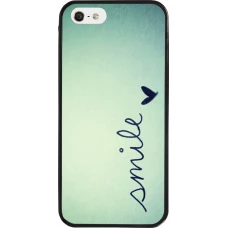 Coque iPhone 5/5s / SE (2016) - Silicone rigide noir Smile