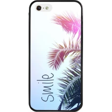 Coque iPhone 5/5s / SE (2016) - Silicone rigide noir Smile 05
