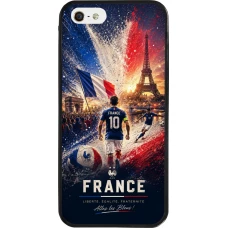 iPhone 5/5s / SE (2016) Case Hülle - Silikon schwarz Fussball Frankreich splash 2026