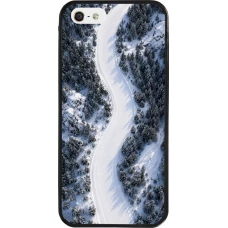 Coque iPhone 5/5s / SE (2016) - Silicone rigide noir Sports 2026 Ski