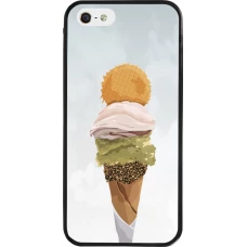 Coque iPhone 5/5s / SE (2016) - Silicone rigide noir Summer 2025 Cornet