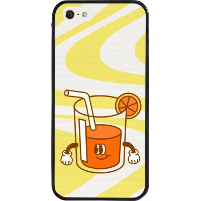 iPhone 5/5s / SE (2016) Case Hülle - Silikon schwarz Summer drink 2026