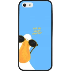 Coque iPhone 5/5s / SE (2016) - Silicone rigide noir Tell me about yourself Summer 2026
