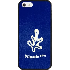 Coque iPhone 5/5s / SE (2016) - Silicone rigide noir Vitamin sea Summer 2026