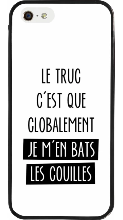 iPhone 5/5s / SE (2016) Case Hülle - Silikon schwarz Le truc globalement bats les couilles