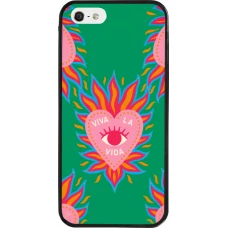 iPhone 5/5s / SE (2016) Case Hülle - Silikon schwarz Viva la vida 2026