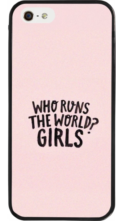 Coque iPhone 5/5s / SE (2016) - Silicone rigide noir Womens day 2026 3
