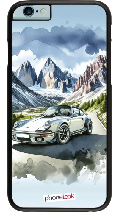 Coque iPhone 6/6s - Porsche 911 Mountain Watercolor