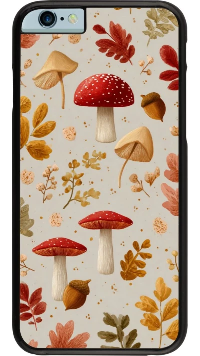 iPhone 6/6s Case Hülle - Autumn 26 Mushrooms and leaves
