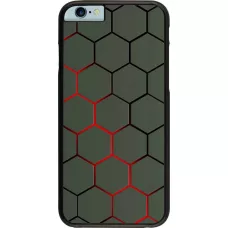Hülle iPhone 6/6s - Geometric Line red