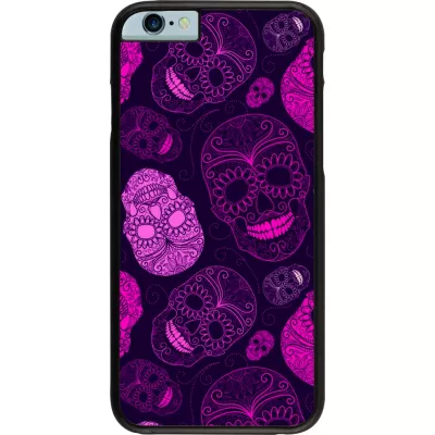 iPhone 6/6s Case Hülle - Halloween 2023 pink skulls