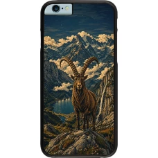 iPhone 6/6s Case Hülle - Linocut Steinbock
