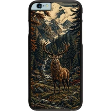 iPhone 6/6s Case Hülle - Linocut Reh