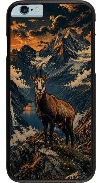 iPhone 6/6s Case Hülle - Linocut Gämse